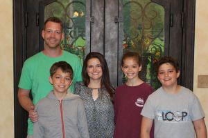 Drew & Beth Waits with their children Caleb, Sydney, and preston